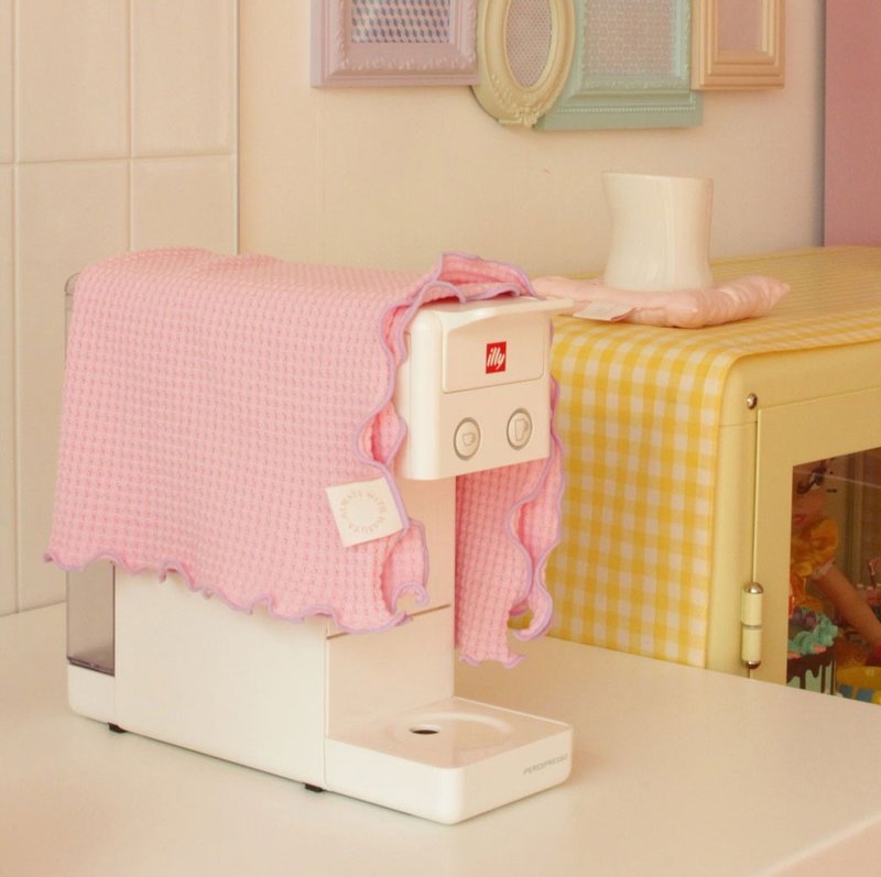 Woogle Table Cloth - Pink - อื่นๆ - ผ้าฝ้าย/ผ้าลินิน สึชมพู