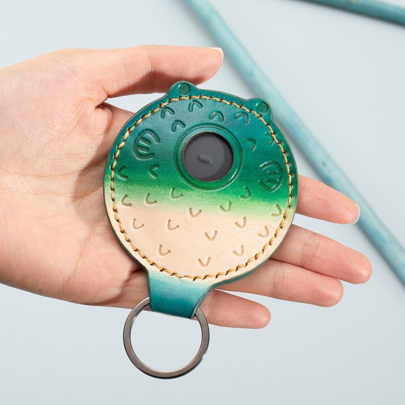 【ギフトボックス入り】gogoroスマートキー用 植物タンニンなめし革製キーケース - キーホルダー・キーケース - 革 ブラウン