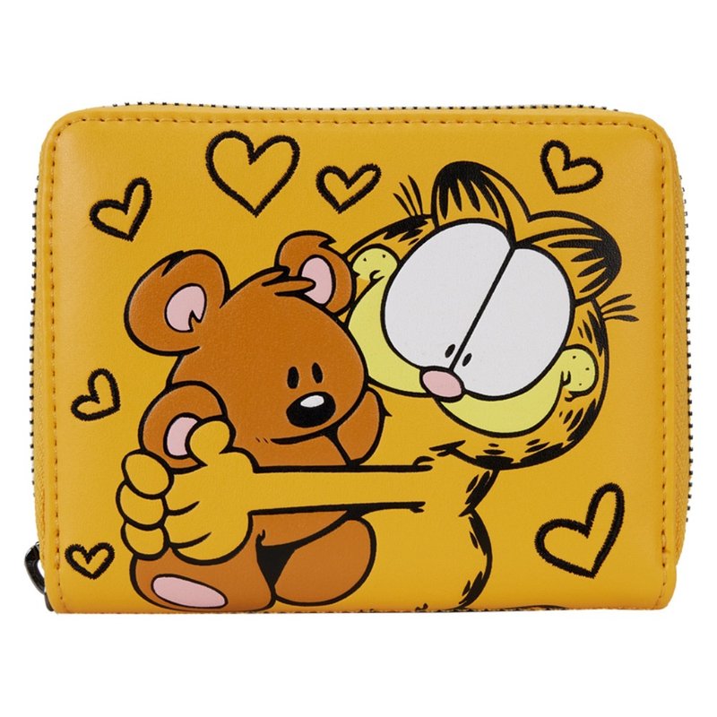 LOUNGEFLY-Garfield zipper wallet (free Happy Times movie tickets) - กระเป๋าสตางค์ - หนังเทียม สีส้ม