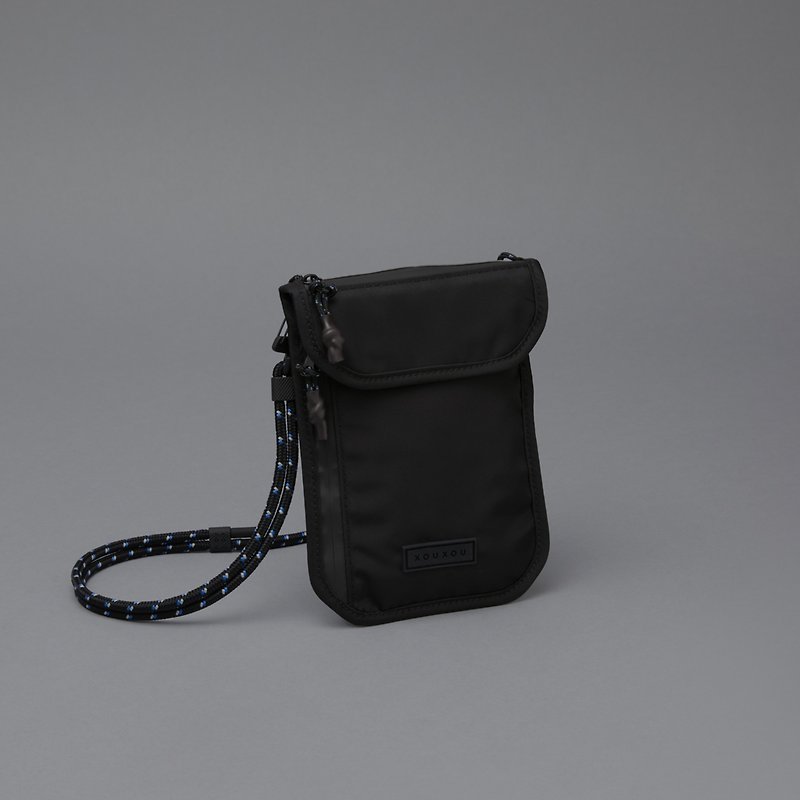 XOUXOU / Pouch with ECONYL nylon - Black - Messenger Bags & Sling Bags - Nylon Black