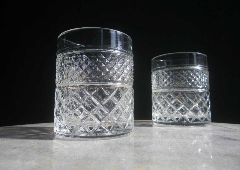 【老時光 OLD-TIME】早期台灣製玻璃杯組(一組兩杯) - 擺飾/家飾品 - 其他材質 