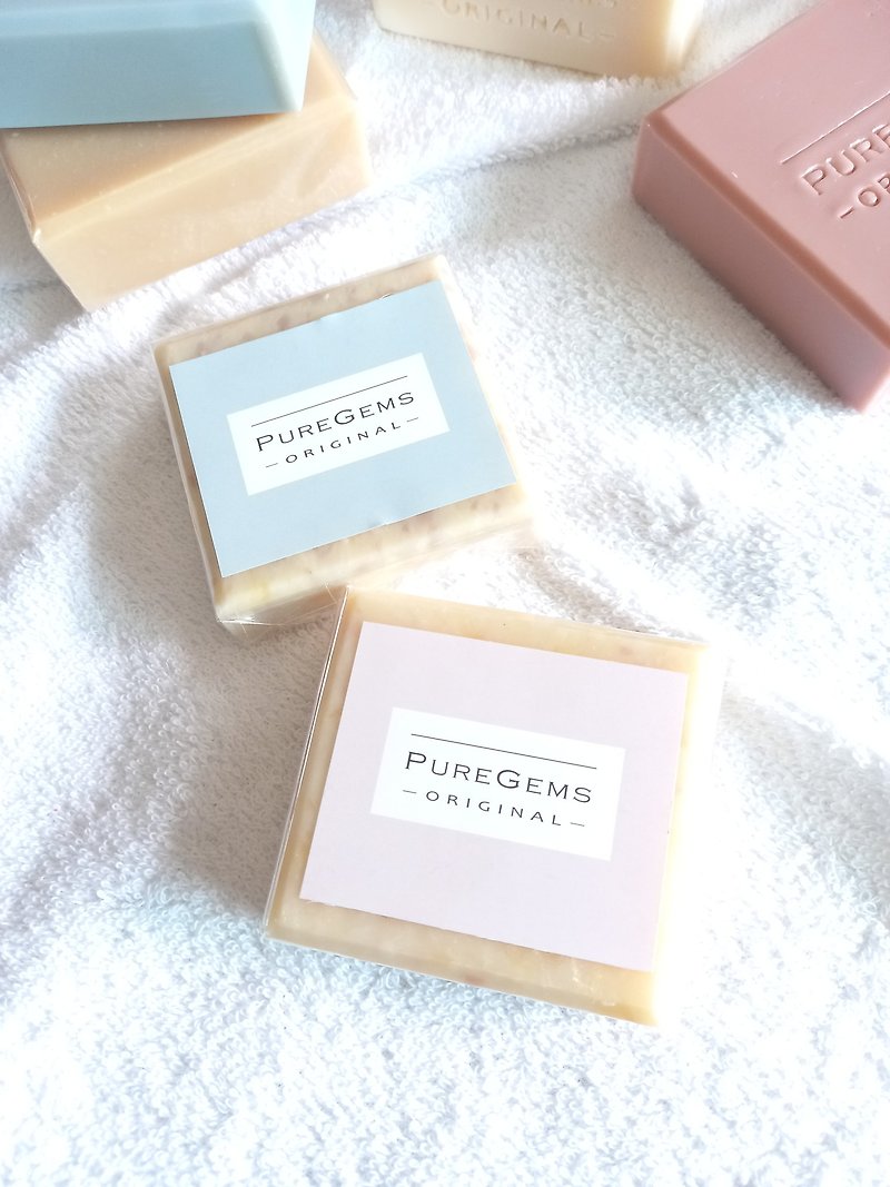 PUREGEMS Herbal Impression Handmade Soap/ Two fragrances are optional/ 55 grams each - สบู่ - วัสดุอื่นๆ หลากหลายสี