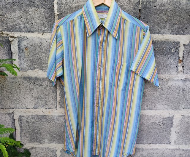 1960's Striped Tee Shirt - Multi-color