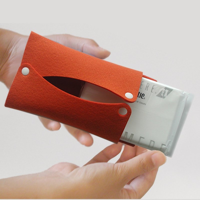 Pocket tissue case orange - Other - Other Man-Made Fibers Orange