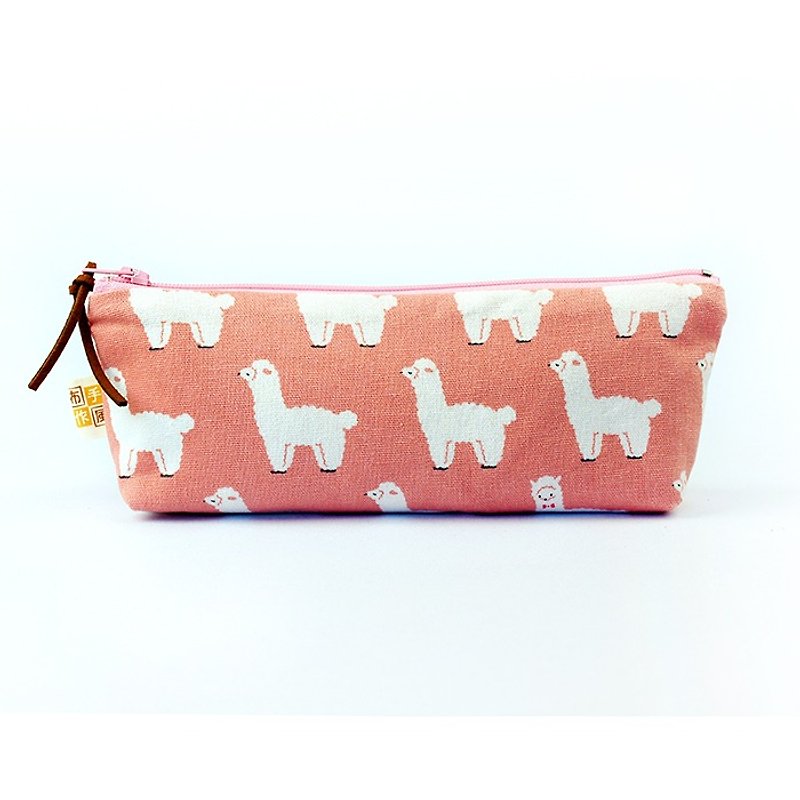 Manila mud horse Pen bag / 1 left - Pencil Cases - Cotton & Hemp Pink