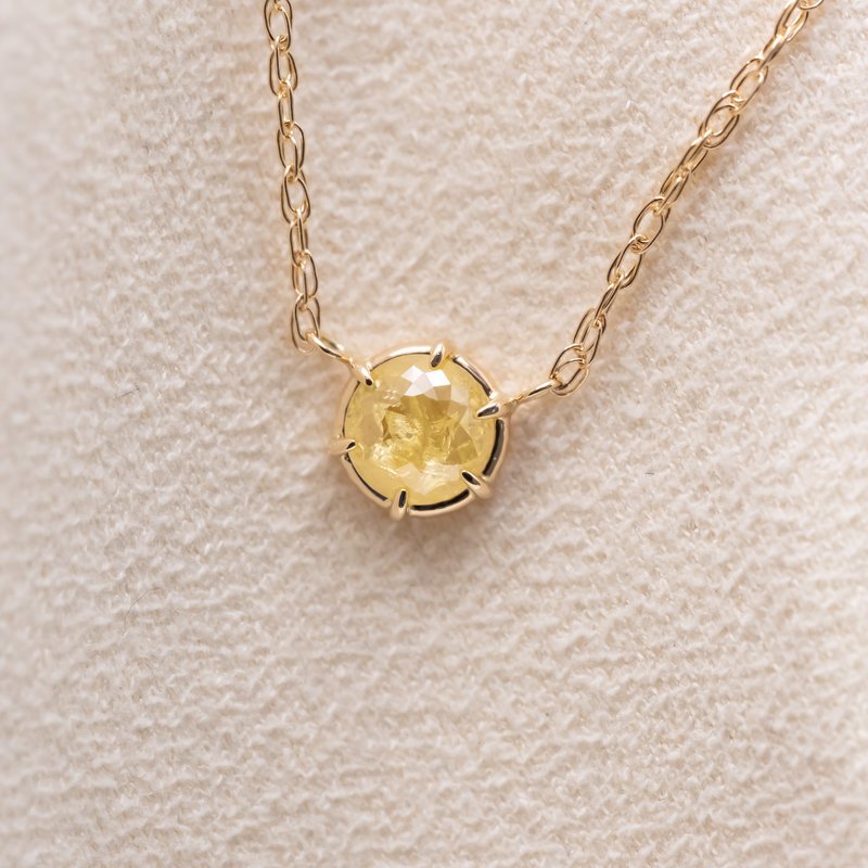 Sunshine Yellow Diamond Necklace - สร้อยคอ - เพชร สีเหลือง