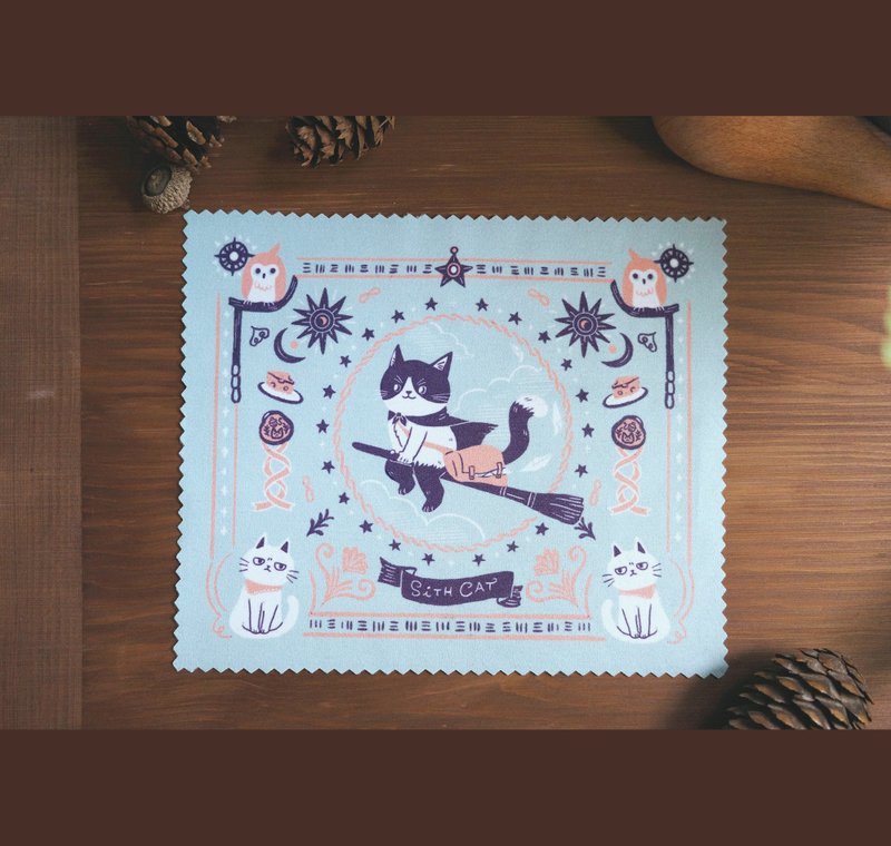 Flying cat glasses cloth wiping cloth - กล่องแว่น - วัสดุอื่นๆ 