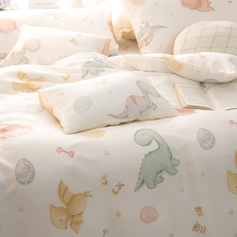 DR8030 Little Dinosaur 300 Woven Tencel Lyocell/Bed Bag Pillow Case Set/Bed Bag Quilt Set/Made in Taiwan - เครื่องนอน - วัสดุอีโค 