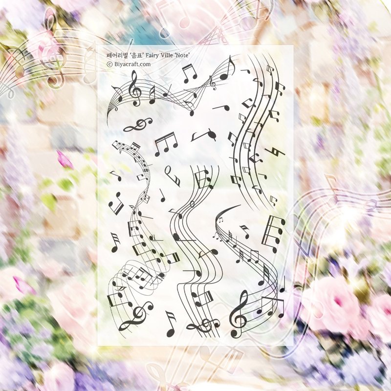 Fairy Ville. Note. PET - 貼紙 - 紙 黑色