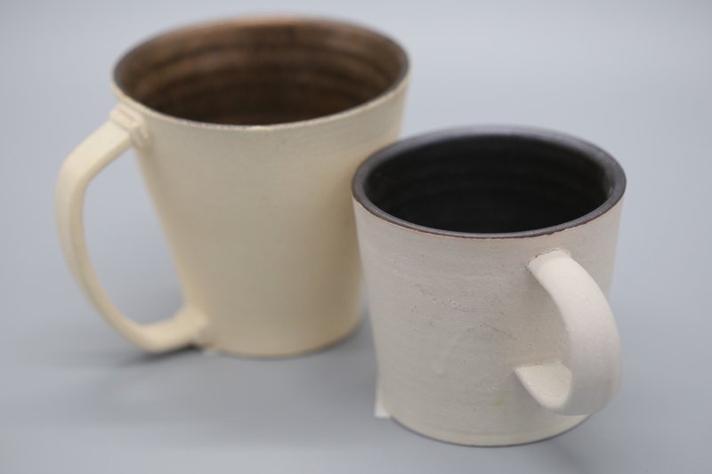 淨白透金咖啡杯 - 咖啡杯/馬克杯 - 陶 白色
