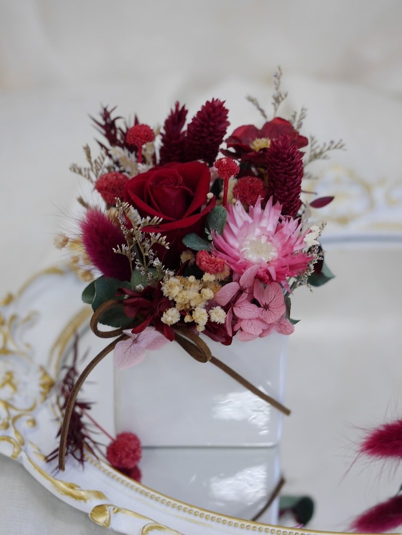 【French Garden】Jiu Zhen Classical - Dried Flowers & Bouquets - Plants & Flowers Red