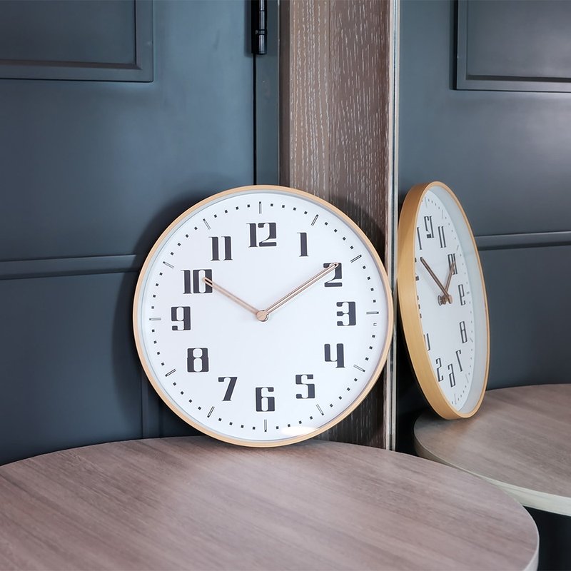 【CarryPlus】12-inch quiet Japanese style silent wall clock - Clocks - Plastic White