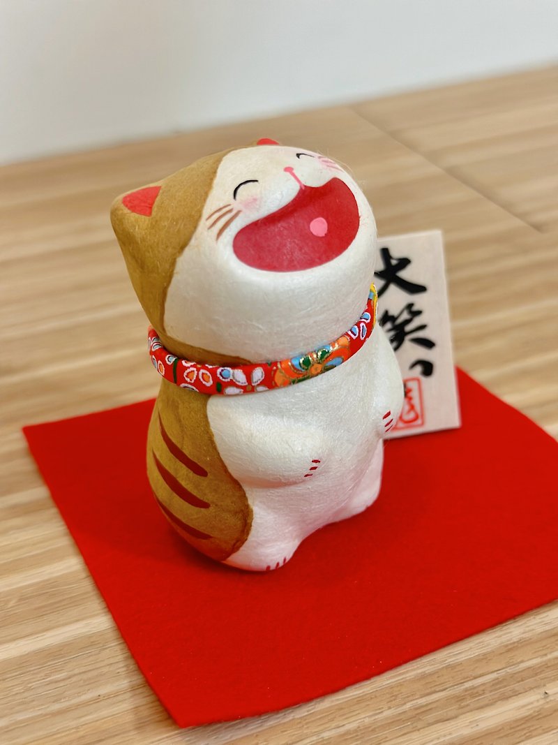 Japan [RYUKODO] Authorized - Rich and Lucky Lucky Cat | Graduation Gift | Father's Day Gift - Items for Display - Paper 