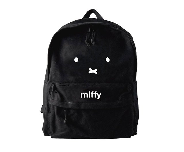 【新商品】MIFFY認定-カジュアルバックパックMIFFYビッグヘッドクラシック-ブラック
