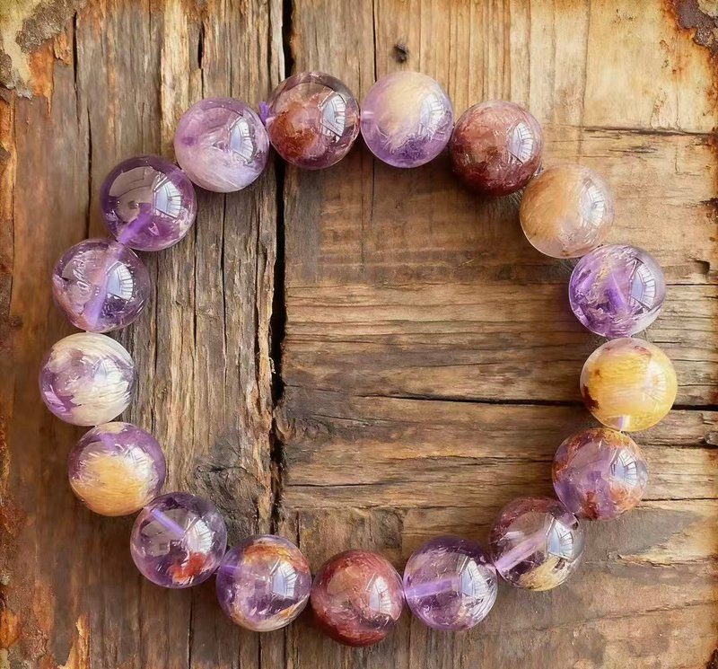 紫幽靈手串天然石手鏈招財小物推薦 - 手鍊/手環 - 半寶石 紫色