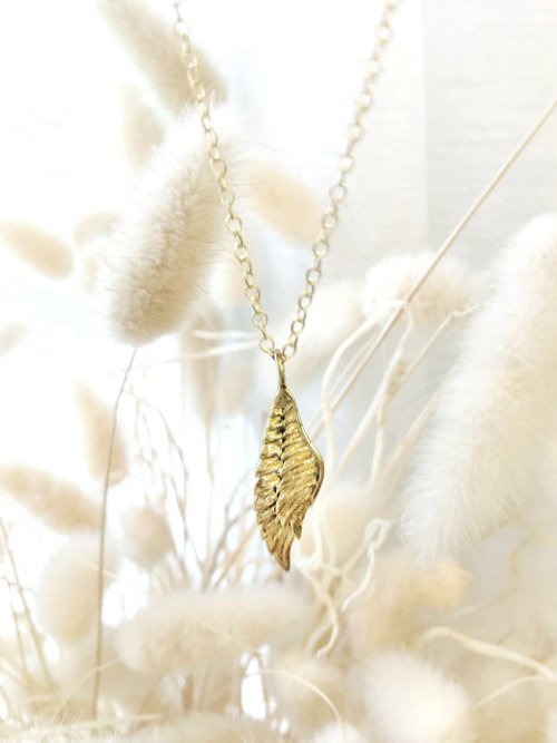 MAFIA JEWELRY Angel Wing Necklace in Brass. Fairy Tale Collection. Available in 4 Colours
