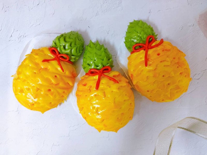 Cheerful 幸福手創 好運旺旺來 鳳梨造型饅頭 收涎饅頭 1入 - 麵包/吐司 - 新鮮食材 