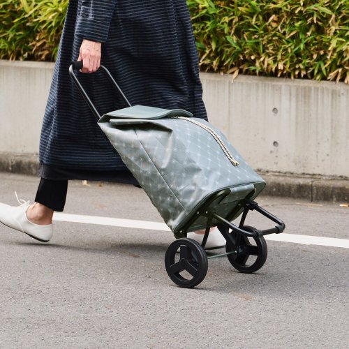 日本cocoro 日本cocoro Marie 菱紋保溫保冷摺疊購物車-37L-多色可選