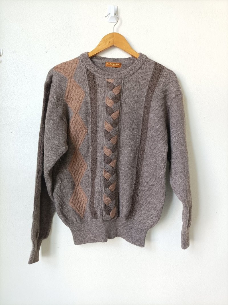 Vintage Lancel Knitted Sweater Pull Over / Handknitted Sweater Size M - Women's Casual & Functional Jackets - Wool 