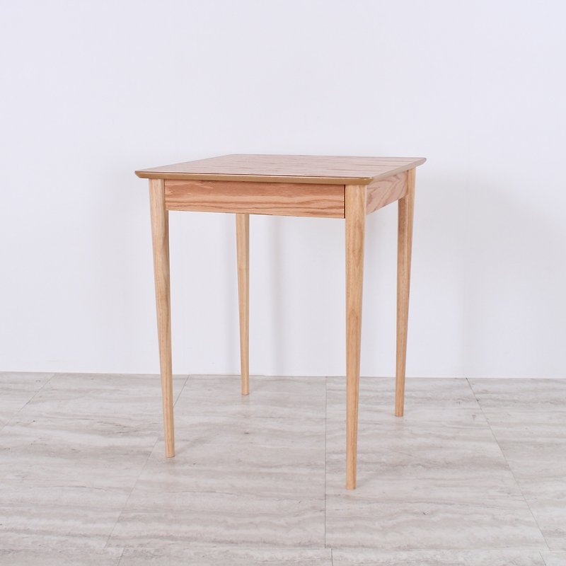 日本の生活60×60平方レトロな小さなダイニングテーブル/ワークテーブル - 椅子・ソファー - 木製 ブラウン