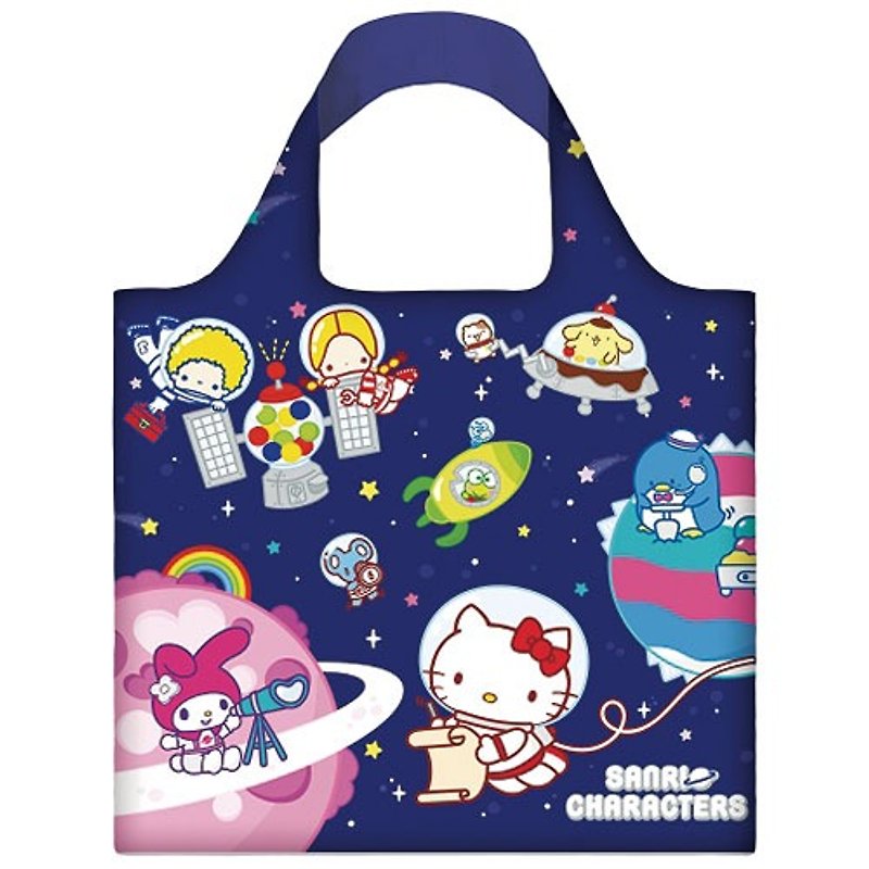 LOQI-Sanrio Space SP01 - กระเป๋าแมสเซนเจอร์ - พลาสติก สีน้ำเงิน