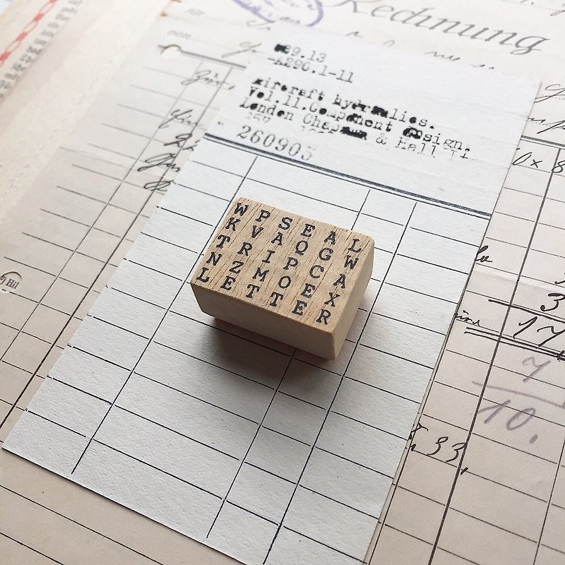 Cross Word Stamp - Stamps & Stamp Pads - Wood 