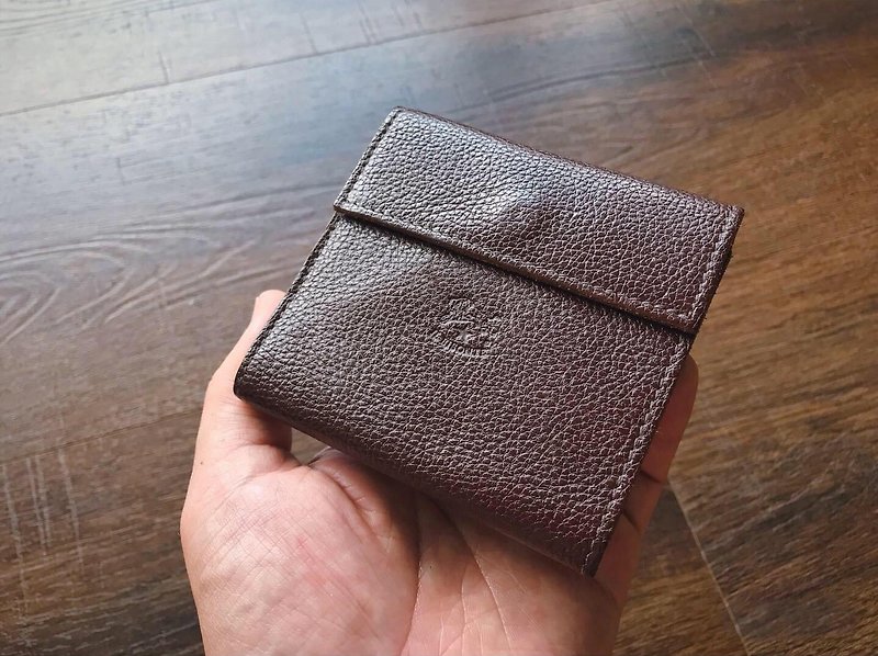 VINTAGE IL BISONTE Made in Italy / Cow Leather / Classic - Wallets - Genuine Leather Brown