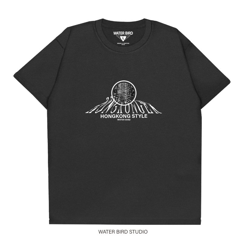 獅民 - T-Shirt - 男 T 恤 - 棉．麻 黑色