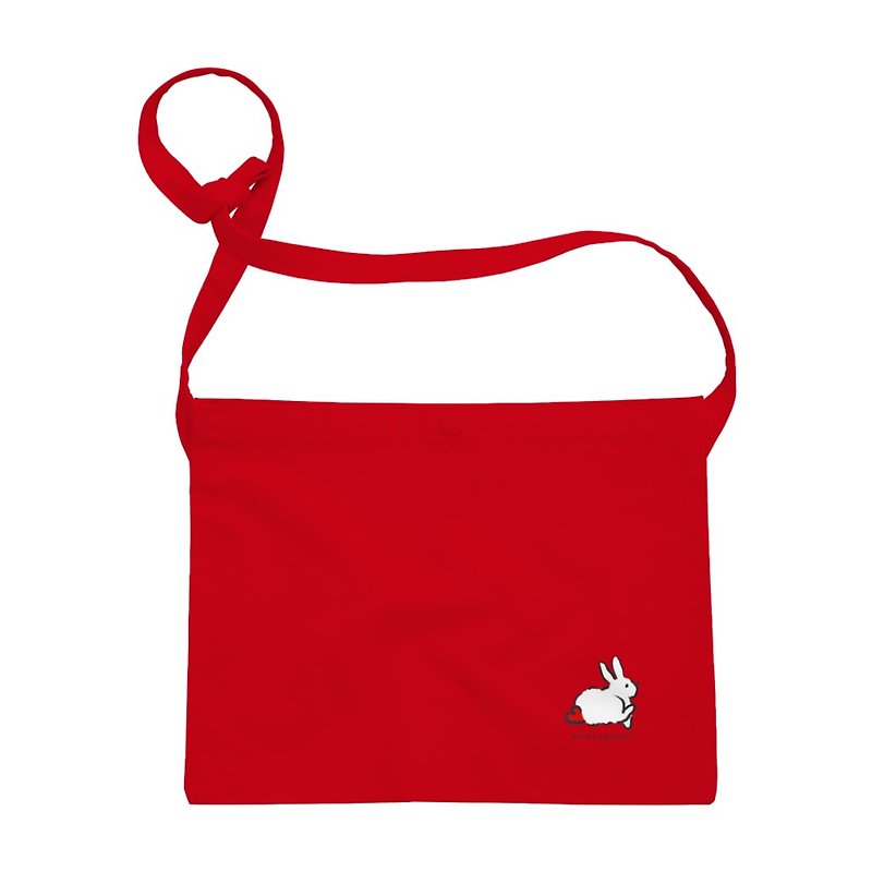 Hato Usagi // Sacoche - Messenger Bags & Sling Bags - Cotton & Hemp Red