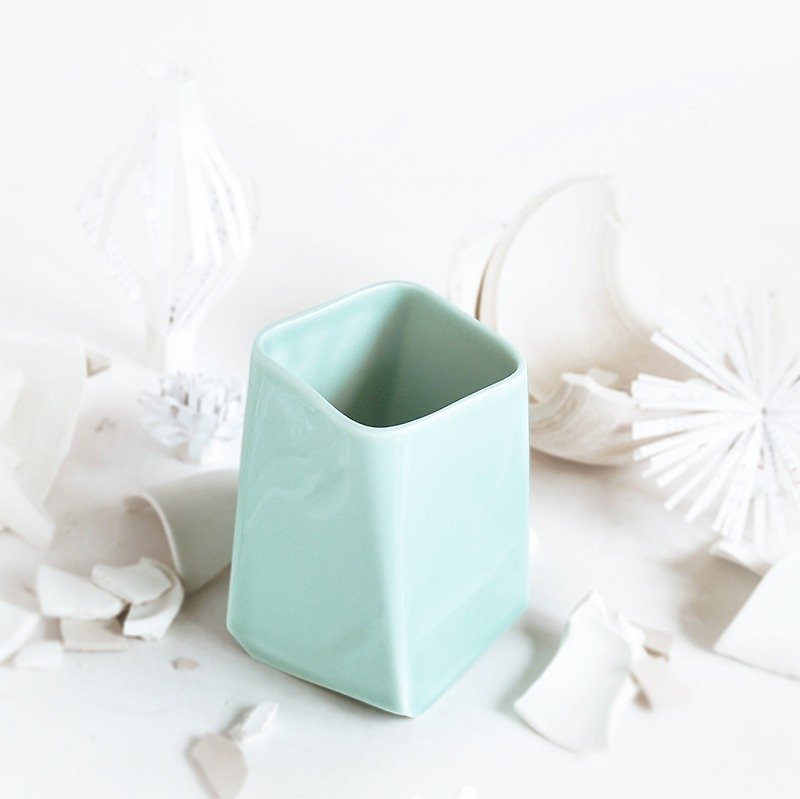TURN Cup - Celadon - Mugs - Porcelain Blue