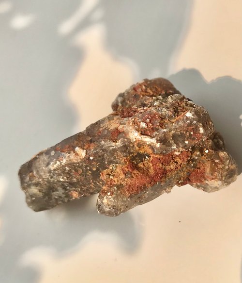 Could9Crystal 稀有茶水晶簇 金雲母 幽靈 碧璽髮晶共生 擺件 天然原石 水晶原礦