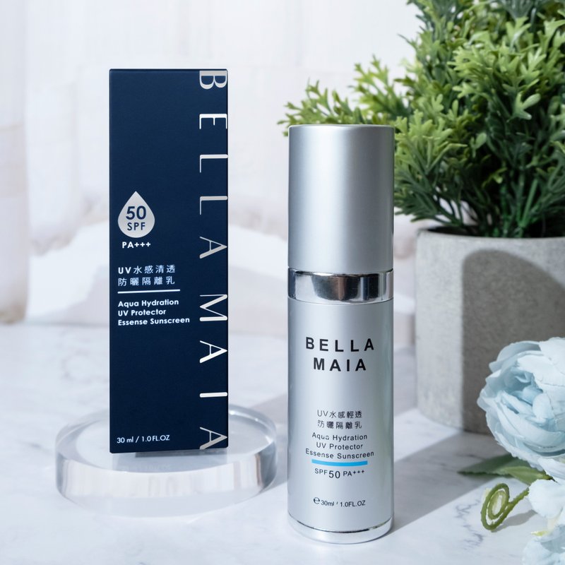 【蓓拉瑪雅】UV水感輕透防曬隔離乳30ml SPF50 PA+++ - 臉部/身體防曬 - 其他材質 藍色