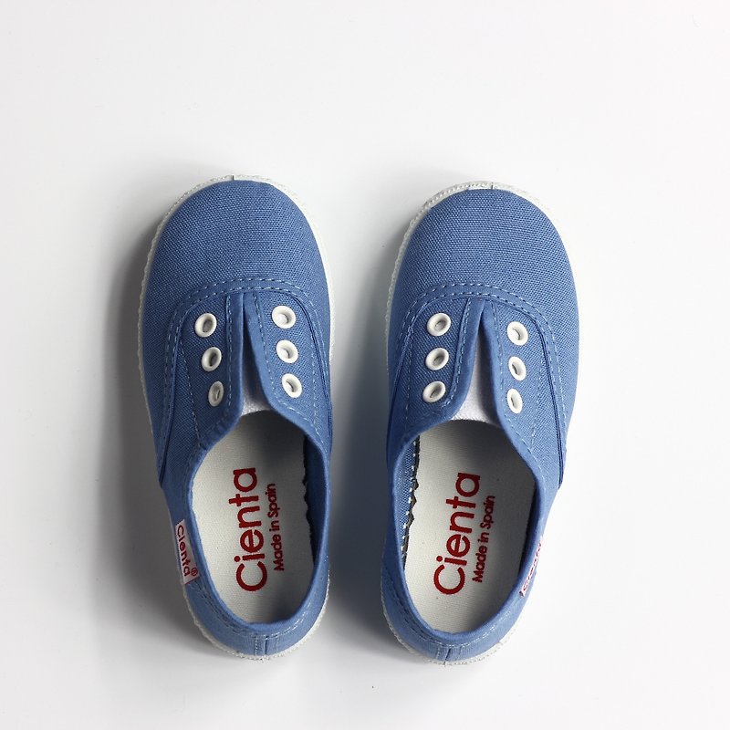 Spanish nationals canvas shoes CIENTA 55000 90 Light blue children, children's size - Kids' Shoes - Cotton & Hemp Blue