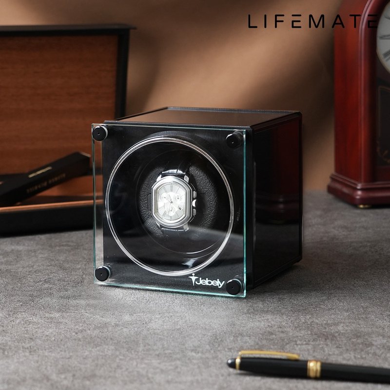 【LIFEMATE】Jebely | Advanced wooden single watch automatic winding box JBW621 - นาฬิกาผู้ชาย - วัสดุอื่นๆ สีดำ