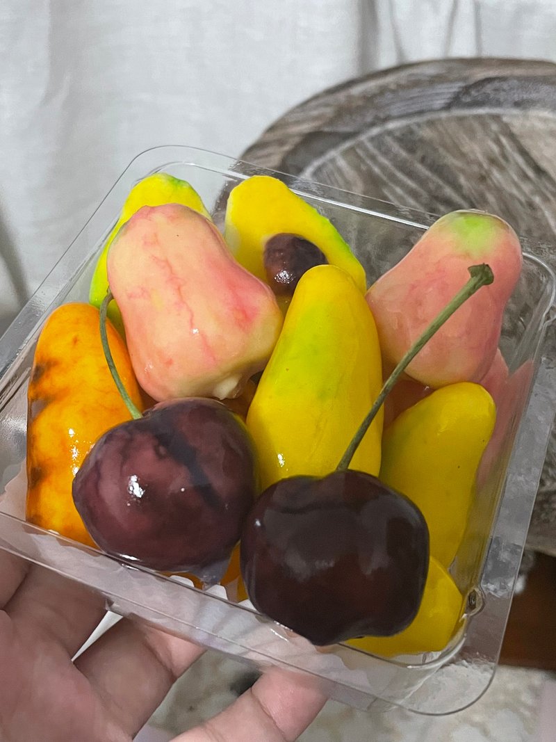 泰國露楚ลูกชุบ 迷你蔬果顏色鮮豔的綠豆沙 - 蛋糕/甜點 - 新鮮食材 紫色