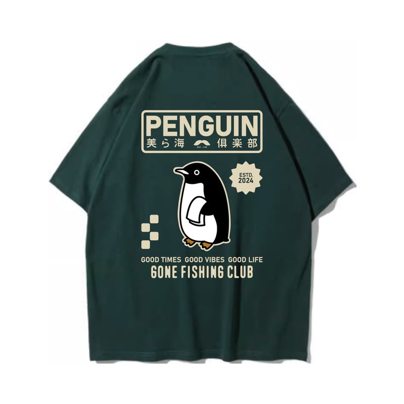 PENGUIN SALON 企鵝 中性短袖T恤 8色男女同款 - 男 T 恤 - 棉．麻 白色
