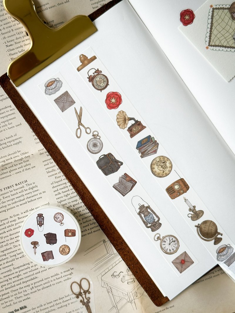 Vintage Object Washi Tape - 紙膠帶/和紙/PET - 紙 