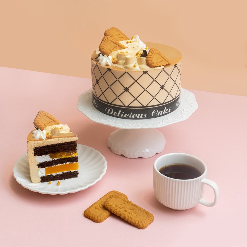 橙戀伯爵 6-8吋【生日蛋糕/伯爵慕斯/巧克力/橙香桔子/香橙庫利】 - 蛋糕/甜點 - 新鮮食材 咖啡色