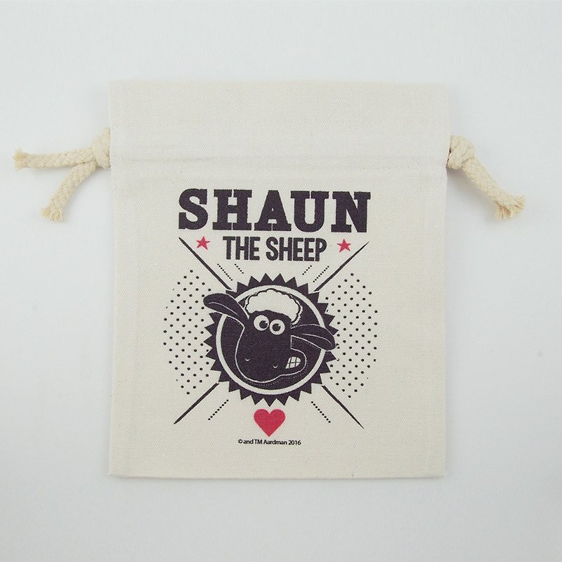 笑笑羊正版授權(Shaun The Sheep) - 束口袋(大)：【Vogue】 - 其他 - 棉．麻 粉紅色