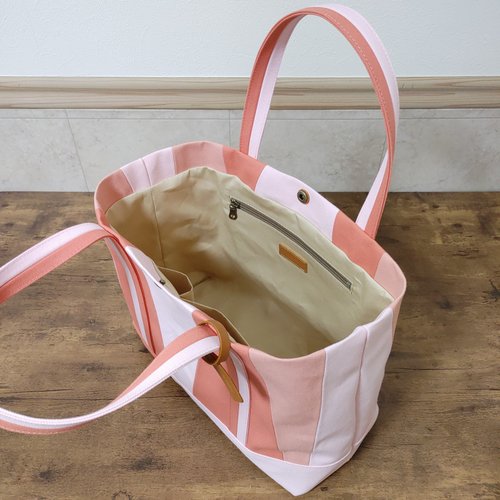 Canvas tote bag VL-7W Rose Shower - 設計館braveryfield 手提包/手提