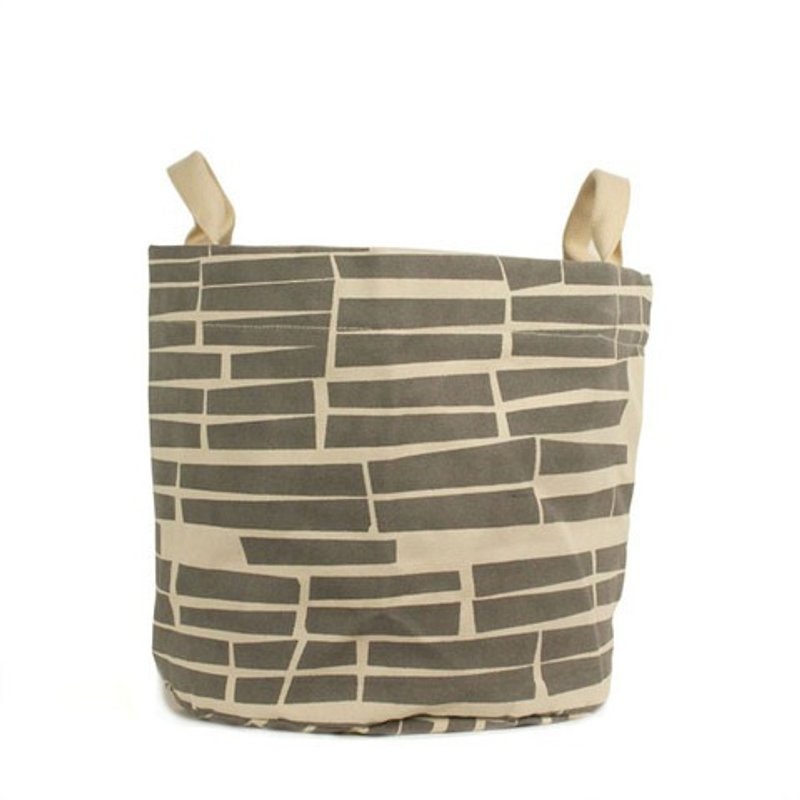 [Canadian fluf organic cotton] small portable storage dual-use bag-(small brick warm gray) - กล่องเก็บของ - ผ้าฝ้าย/ผ้าลินิน หลากหลายสี