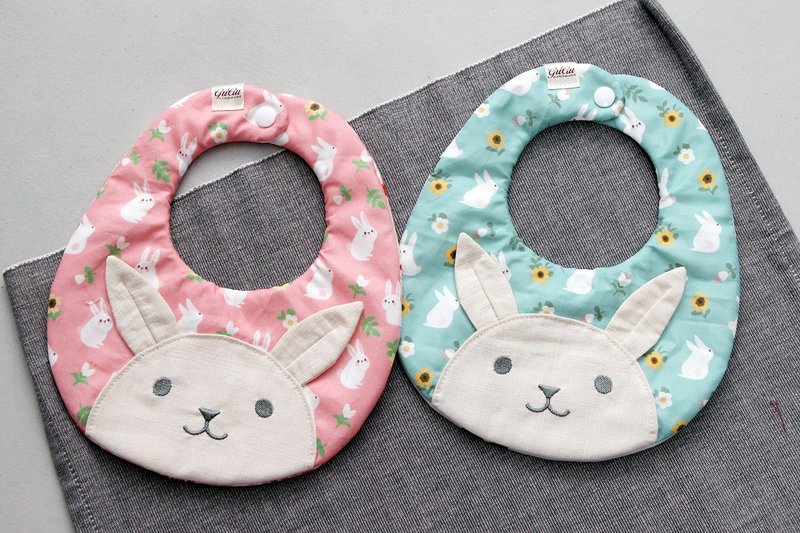 Cute Rabbit Round Pacifier Pacifier Chain Sun Hat Headband Manual Protective Cover Moon Gift Box - ของขวัญวันครบรอบ - ผ้าฝ้าย/ผ้าลินิน 