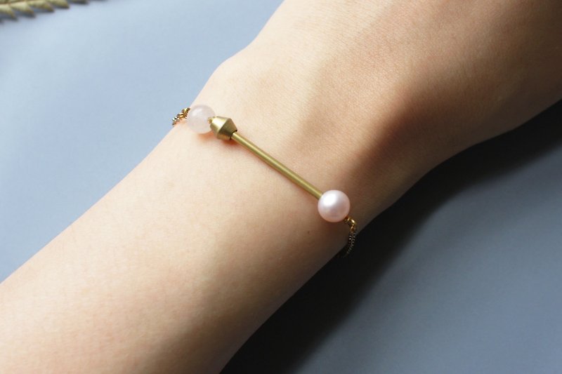 │Sha Ling│Bracelet-Pink - Bracelets - Other Metals Pink