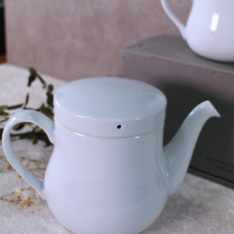 Saikai torso curve teapot (essence of life/Kuntaro Abe) - เครื่องทำกาแฟ - ดินเผา 