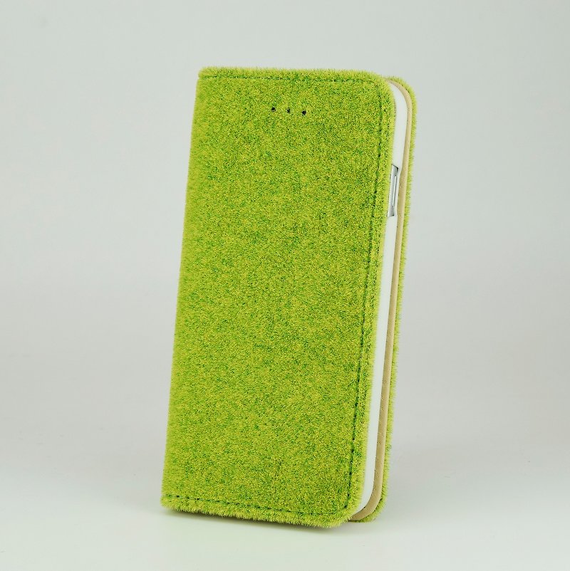 [iPhone 7 Case] Shibaful -Hyde Park- Flip Cover for iPhone7 - เคส/ซองมือถือ - วัสดุอื่นๆ สีเขียว