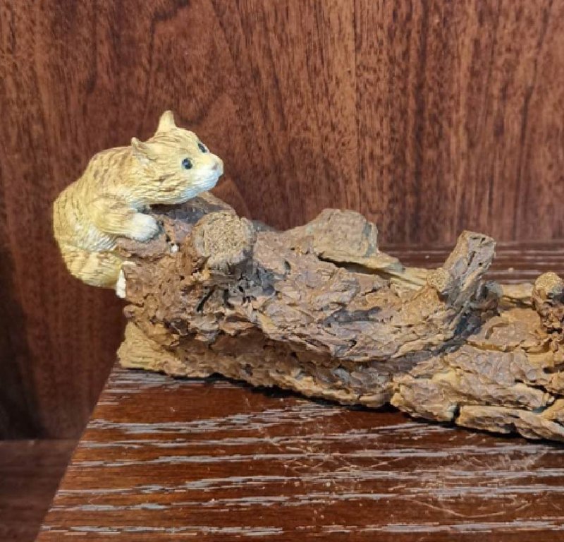 【純手工陶瓷】貓咪倒流香名片座 - 擺飾/家飾品 - 陶 