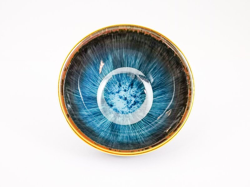 【Da Li Kiln】Gilled Poseidon's Eye Cup (9 x 5 cm-1pcs/box) - Teapots & Teacups - Porcelain 