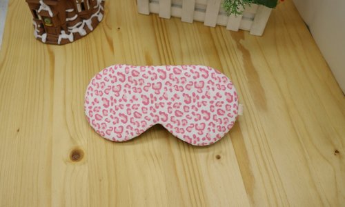 S.K.der手作 粉色豹紋 可調式眼罩 贈收納袋 sleep mask