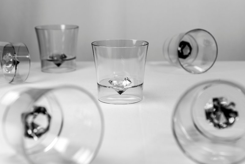 Goody bag-Immerse Diamond Cup | 220mlパーティーブレッシングバッグ（2個） - グラス・コップ - プラスチック 多色