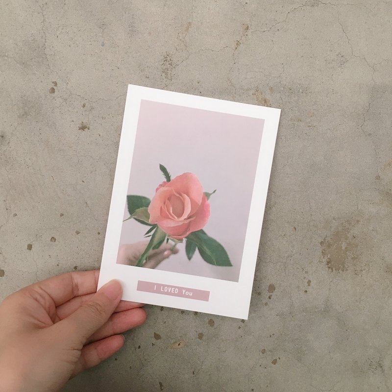 I LOVED you postcard thick card low saturation / lovers whisper card photography daily / text - การ์ด/โปสการ์ด - กระดาษ 